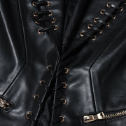 Eyelet-Trim Fitted Jacket