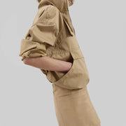 Stand-Collar Pocket Jacket
